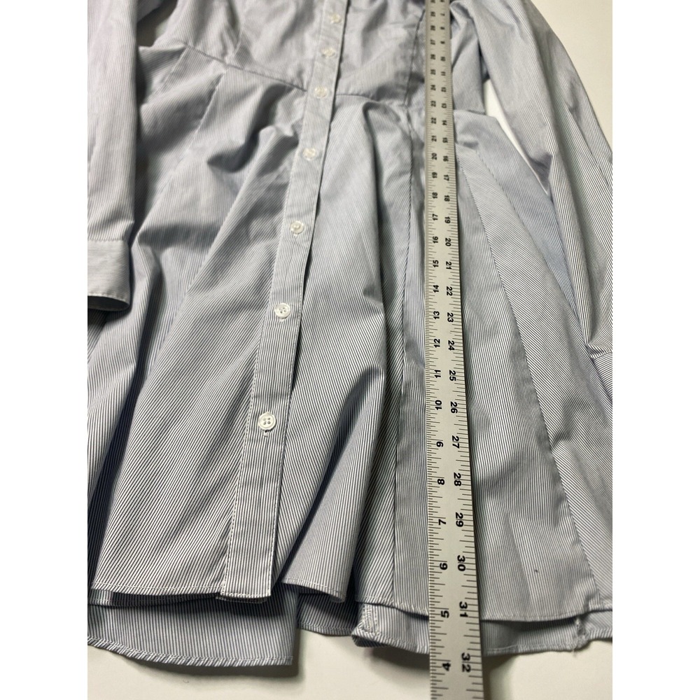 Bcbgeneration Pinstripe Button Front Collared Min… - image 2